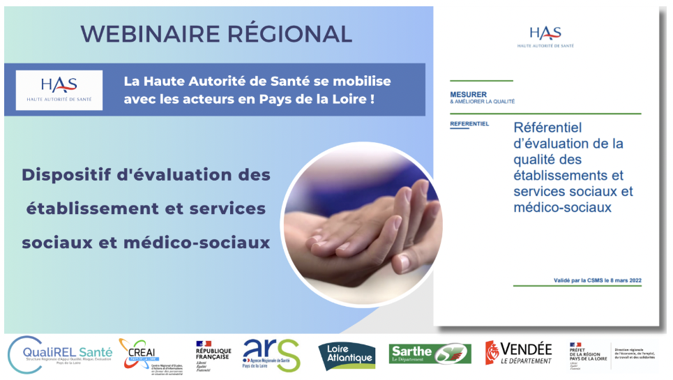 REPLAY du webinaire régional sur le dispositif d'évaluation des ESSMS de la HAS !